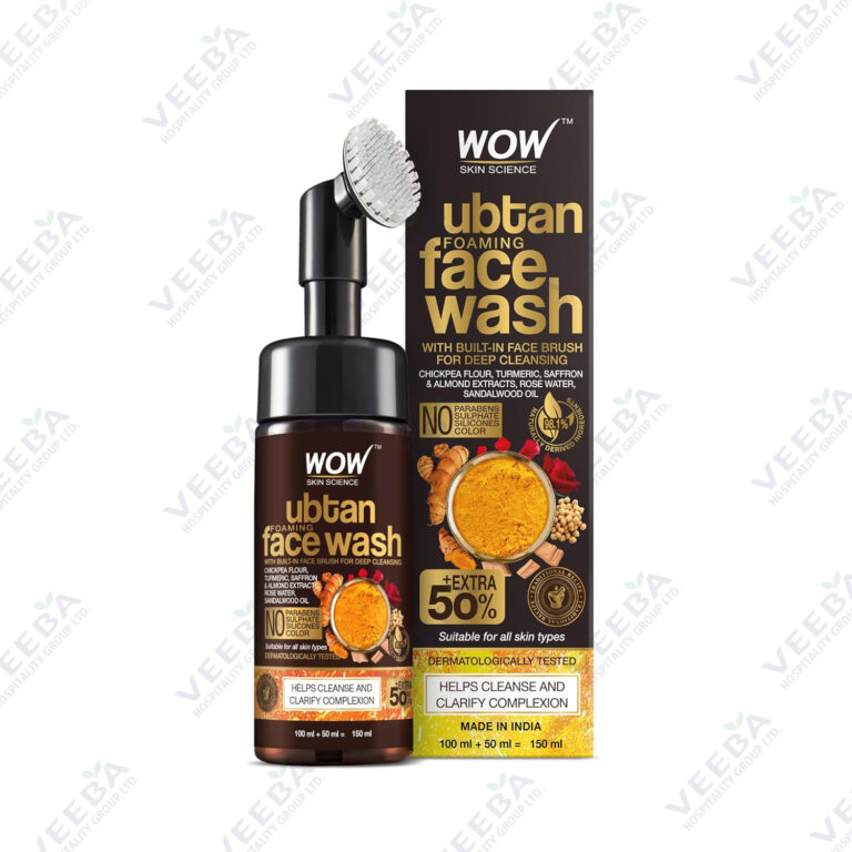 Wow Ubtan Face Wash Built-In Brush 150 ML